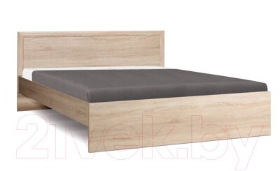 Двуспальная кровать Олмеко 21.54-01 с настилом от компании Бесплатная доставка по Беларуси - фото 1