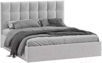 Двуспальная кровать ТриЯ Эмбер универсальный тип 1 с ПМ и заглушиной 160x200 от компании Бесплатная доставка по Беларуси - фото 1