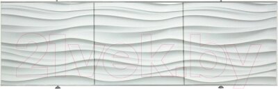 Экран для ванны Comfort Alumin Group Волна белая 3D 150x50 от компании Бесплатная доставка по Беларуси - фото 1