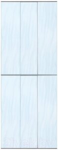 Экран-дверка Comfort Alumin Group Волна голубая 73x200