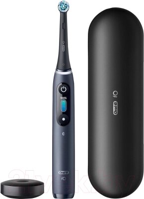 Электрическая зубная щетка Oral-B iO8 Magnetic Black от компании Бесплатная доставка по Беларуси - фото 1