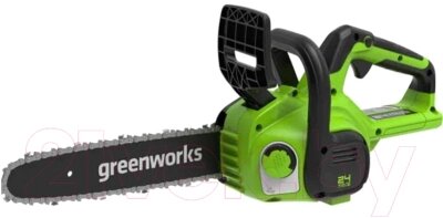 Электропила цепная Greenworks G24CS25K4 24V 25см / 2007707UB от компании Бесплатная доставка по Беларуси - фото 1