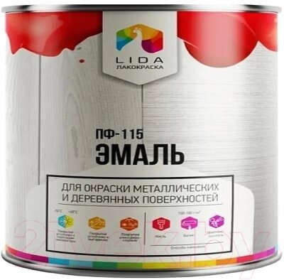 Эмаль Lida ПФ-115 RAL6029 от компании Бесплатная доставка по Беларуси - фото 1