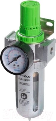 Фильтр для компрессора Eco AU-01-14 с регулятором давления от компании Бесплатная доставка по Беларуси - фото 1