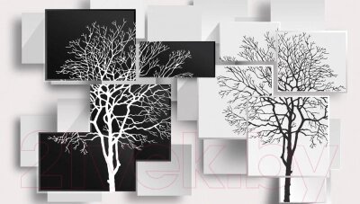 Фотообои листовые Citydecor Дерево инь-янь 3D от компании Бесплатная доставка по Беларуси - фото 1