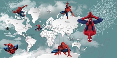 Фотообои листовые Citydecor Superhero Spiderman 2 от компании Бесплатная доставка по Беларуси - фото 1