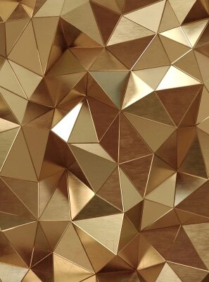 Фотообои листовые Vimala Треугольники в золоте от компании Бесплатная доставка по Беларуси - фото 1