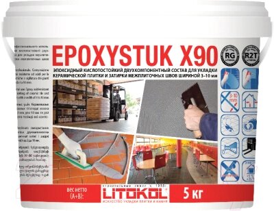 Фуга Litokol Эпоксидная EpoxyStuk X90 C15 Grigio Ferro от компании Бесплатная доставка по Беларуси - фото 1