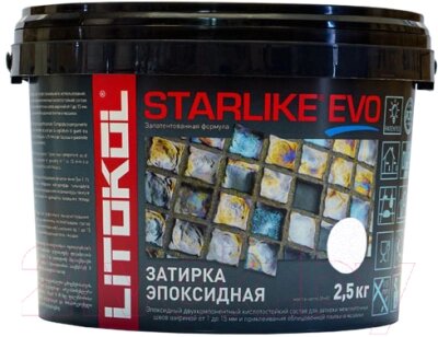 Фуга Litokol Эпоксидная Starlike Evo S. 100 от компании Бесплатная доставка по Беларуси - фото 1