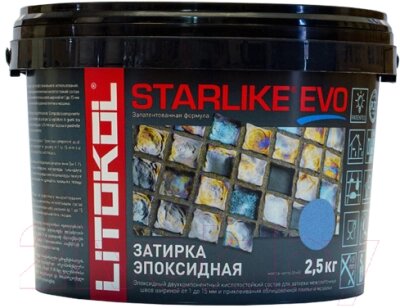 Фуга Litokol Эпоксидная Starlike Evo S. 330 от компании Бесплатная доставка по Беларуси - фото 1