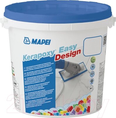 Фуга Mapei Эпоксидная Kerapoxy Easy Design 113 Medium Grey от компании Бесплатная доставка по Беларуси - фото 1