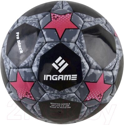 Футбольный мяч Ingame Pro Black 2020 от компании Бесплатная доставка по Беларуси - фото 1