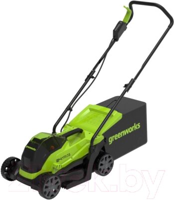 Газонокосилка электрическая Greenworks GD24LM33K2 бесщеточная 24V 33см / 2516107UA от компании Бесплатная доставка по Беларуси - фото 1