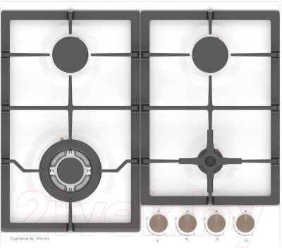 Газовая варочная панель Zigmund & Shtain G 14.6 W от компании Бесплатная доставка по Беларуси - фото 1