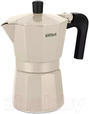 Гейзерная кофеварка Kitfort КТ-7147-2 от компании Бесплатная доставка по Беларуси - фото 1