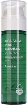 Гидрофильное масло FarmStay Cica Farm Pore Cleansing Oil To Foam от компании Бесплатная доставка по Беларуси - фото 1