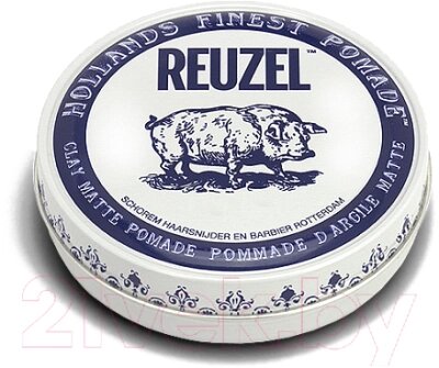 Глина для укладки волос Reuzel Clay Matte Pomade от компании Бесплатная доставка по Беларуси - фото 1