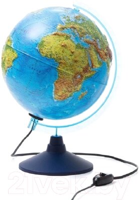 Глобус Globen Физико-политический рельефный с подсветкой / 013200233 от компании Бесплатная доставка по Беларуси - фото 1
