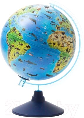 Глобус Globen Зоогеографический с подсветкой / Ве012500268 от компании Бесплатная доставка по Беларуси - фото 1