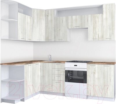 Готовая кухня Артём-Мебель Виола СН-114 без стекла ДСП 1.5x2.6 левая от компании Бесплатная доставка по Беларуси - фото 1