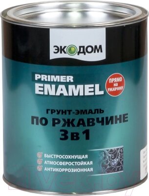 Грунт-эмаль Экодом По ржавчине 3в1 от компании Бесплатная доставка по Беларуси - фото 1