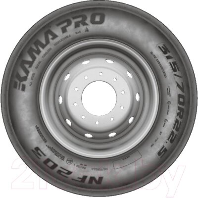 Грузовая шина KAMA Pro NF203 385/65R22.5 160K от компании Бесплатная доставка по Беларуси - фото 1