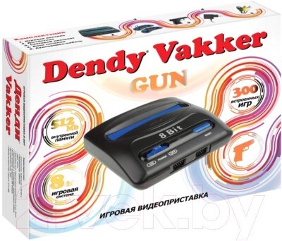 Игровая приставка Dendy Vakker 300 игр + световой пистолет от компании Бесплатная доставка по Беларуси - фото 1