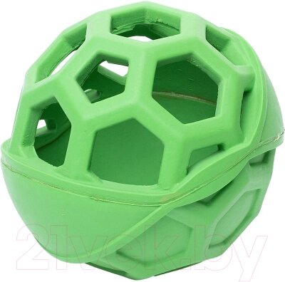 Игрушка для собак Duvo Plus Мяч с сотами / 400024/green от компании Бесплатная доставка по Беларуси - фото 1