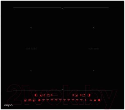 Индукционная варочная панель Akpo PIA 60 941 23 FZ-2 BL от компании Бесплатная доставка по Беларуси - фото 1