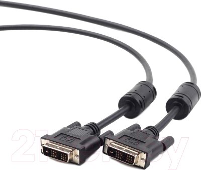 Кабель Cablexpert CC-DVI2L-BK-10M от компании Бесплатная доставка по Беларуси - фото 1