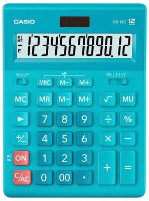 Калькулятор Casio GR-12C-LB-W-EP от компании Бесплатная доставка по Беларуси - фото 1