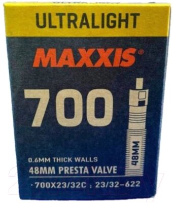 Камера для велосипеда Maxxis Ultralight 700x23/32C LFVSEP48 / EIB00100000 от компании Бесплатная доставка по Беларуси - фото 1