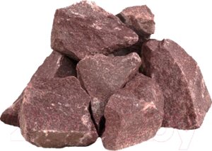 Камни для бани Десятый регион Малиновый кварцит колотый крупный