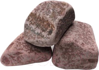 Камни для бани Везувий Малиновый кварцит обвалованный от компании Бесплатная доставка по Беларуси - фото 1