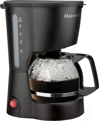 Капельная кофеварка Maxwell MW-1657 BK от компании Бесплатная доставка по Беларуси - фото 1