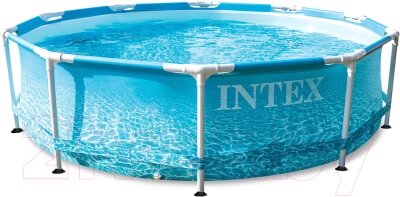 Каркасный бассейн Intex Metal Frame Beachside / 28208 (305х76) от компании Бесплатная доставка по Беларуси - фото 1