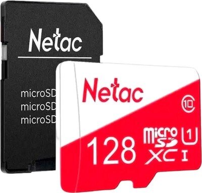 Карта памяти Netac MicroSDXC P500 ECO 128GB (NT02P500ECO-128G-R) от компании Бесплатная доставка по Беларуси - фото 1