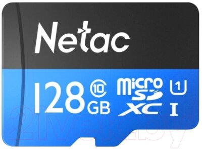 Карта памяти Netac MicroSDXC P500 Standard 128GB (NT02P500STN-128G-R) от компании Бесплатная доставка по Беларуси - фото 1