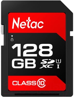 Карта памяти Netac P600 SDXC 128GB U1/C10 (NT02P600STN-128G-R) от компании Бесплатная доставка по Беларуси - фото 1