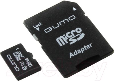 Карта памяти Qumo microSDXC (Class 10) 128GB (QM128GMICSDXC10U1) от компании Бесплатная доставка по Беларуси - фото 1