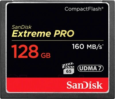 Карта памяти SanDisk Extreme Pro CompactFlash 128GB (SDCFXPS-128G-X46) от компании Бесплатная доставка по Беларуси - фото 1