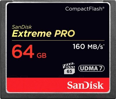 Карта памяти SanDisk Extreme Pro CompactFlash 64GB (SDCFXPS-064G-X46) от компании Бесплатная доставка по Беларуси - фото 1