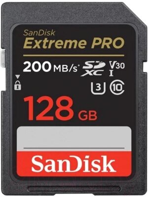 Карта памяти SanDisk Extreme PRO SDXC 128GB (SDSDXXD-128G-GN4IN) от компании Бесплатная доставка по Беларуси - фото 1