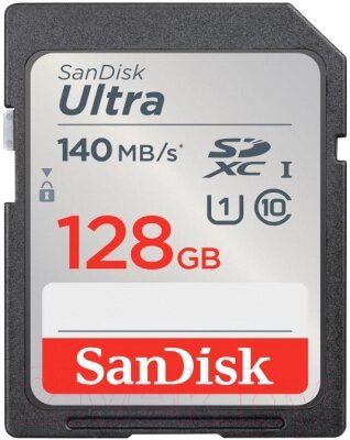 Карта памяти SanDisk Ultra SDXC 128GB (SDSDUNB-128G-GN6IN) от компании Бесплатная доставка по Беларуси - фото 1