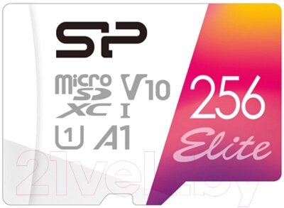Карта памяти Silicon Power Elite microSDXC 256GB + адаптер (SP256GBSTXBV1V20SP) от компании Бесплатная доставка по Беларуси - фото 1