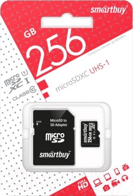 Карта памяти SmartBuy 256GB Micro SDXC Class 10 от компании Бесплатная доставка по Беларуси - фото 1