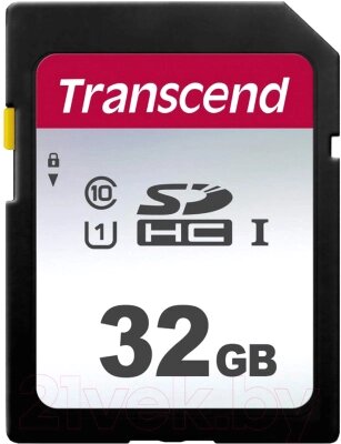 Карта памяти Transcend SDHC 300S 32GB (TS32GSDC300S) от компании Бесплатная доставка по Беларуси - фото 1