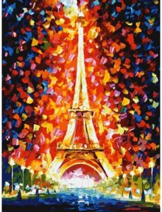 Картина по номерам БЕЛОСНЕЖКА Париж. Огни Эйфелевой башни / 3026-CS