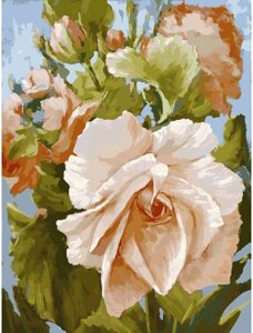 Картина по номерам белоснежка роза / 781-AS