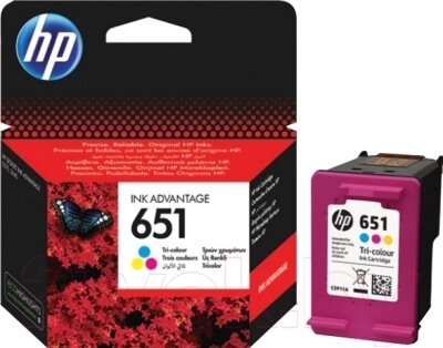 Картридж HP 651 Tri-color (C2P11AE) от компании Бесплатная доставка по Беларуси - фото 1